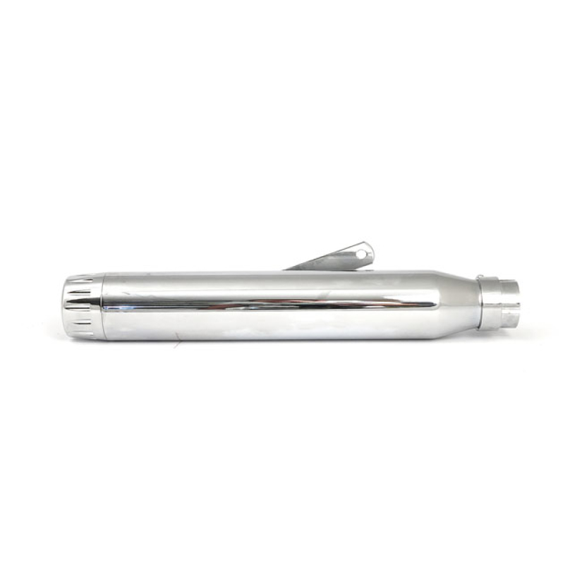 RAGE UNIVERSAL MUFFLER 17" LONG CHROME WITH CHROME END CAP UNIVERSAL M 501009
