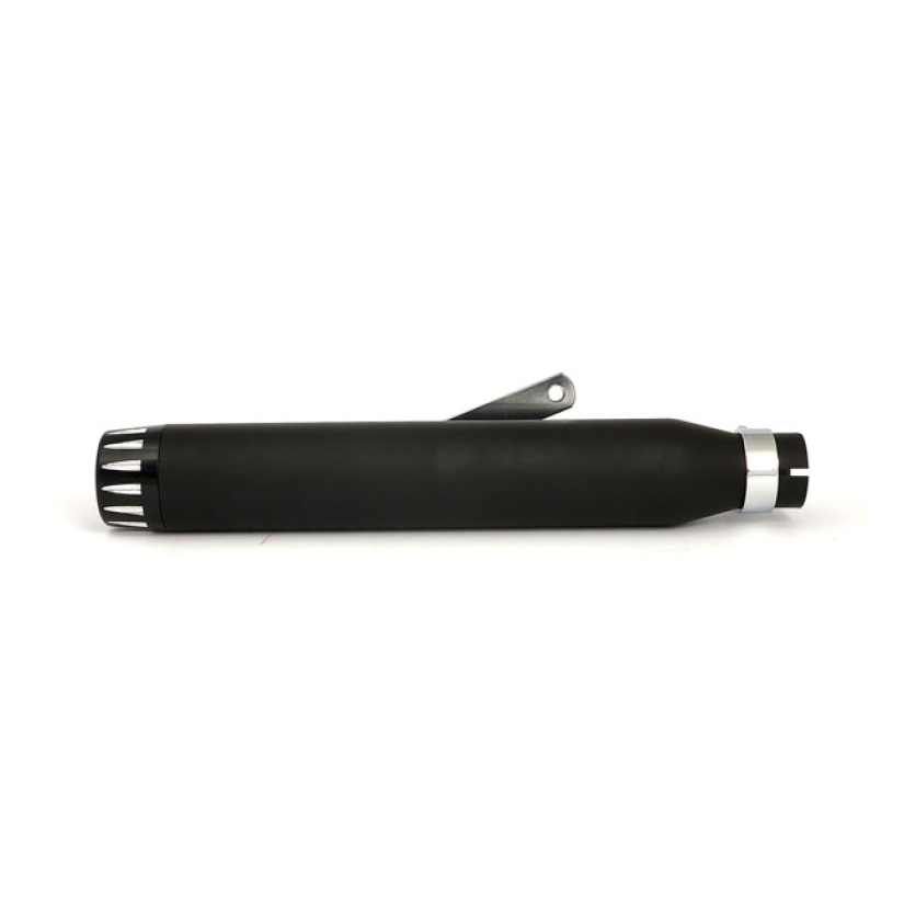 RAGE UNIVERSAL MUFFLER 17" LONG BLACK WITH BLACK END CAP UNIVERSAL MUF 501103