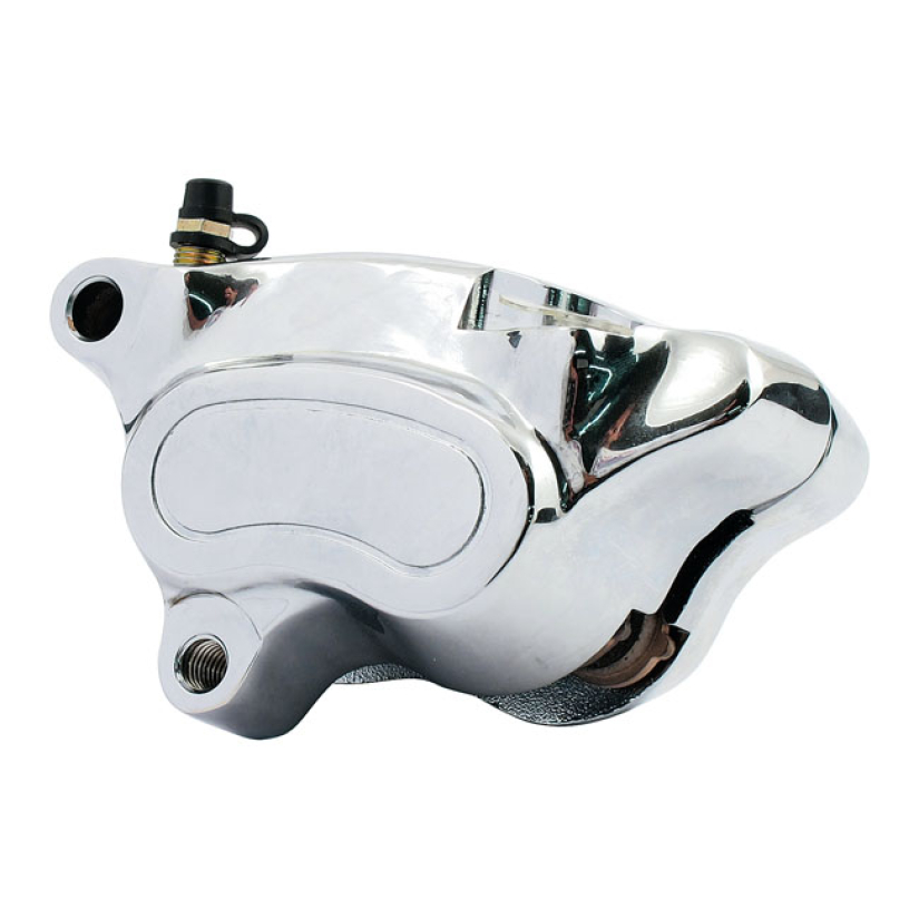 BRAKE CALIPER - OEM STYLE LEFT SIDE; CHROME; FRONT 08-14 SOFTAIL; DYNA 502022