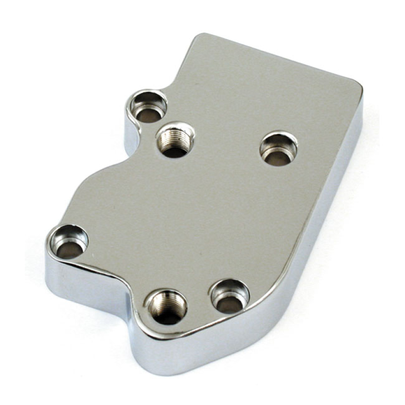 OIL PUMP COVER, CUSTOM. CHROME CHROME PLATED ALUMINUM. NO CHAIN LUBRIC 502600