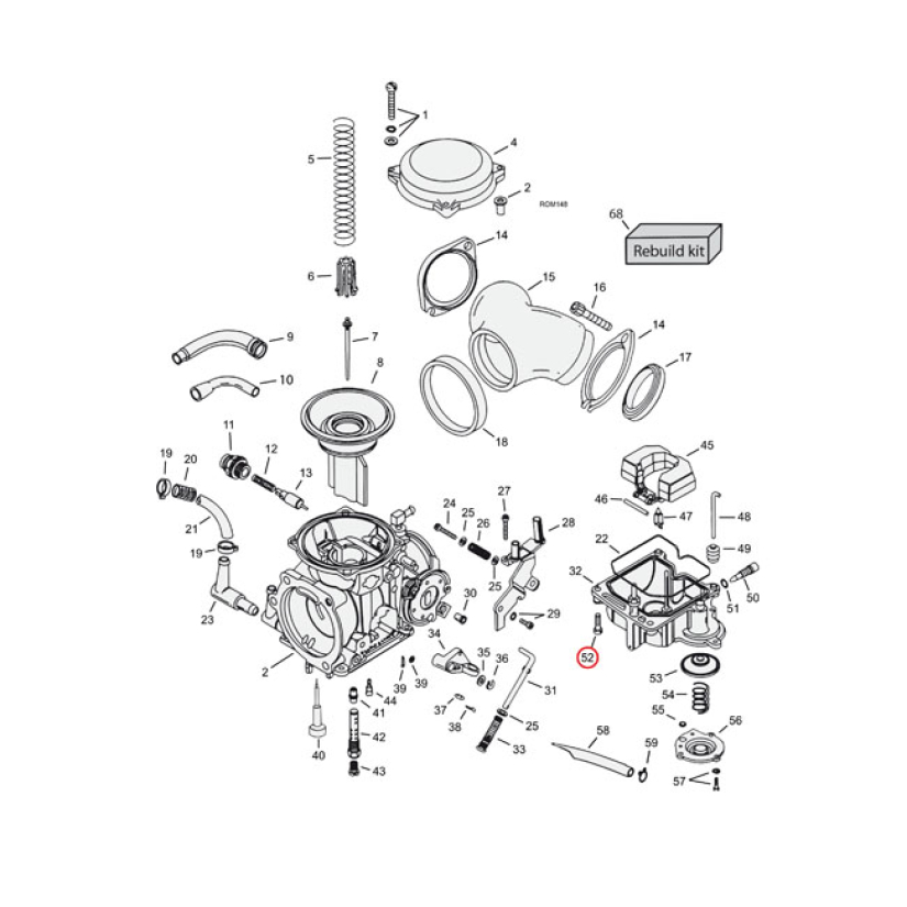 KEIHIN FLOATBOWL MOUNT KIT, SS ALLEN 503229