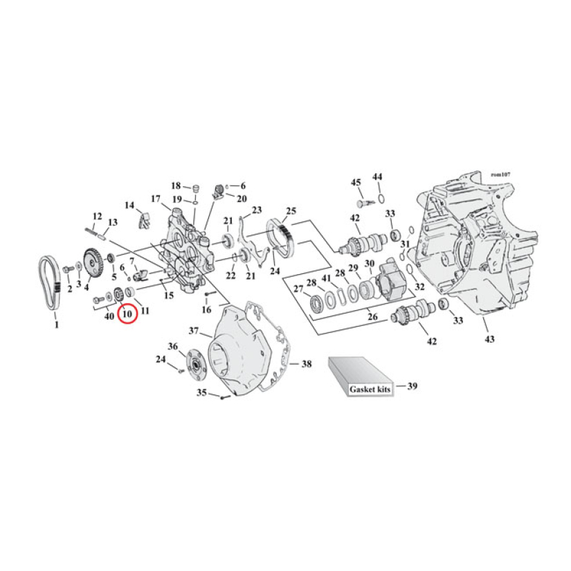 ANDREWS CAM DRIVE GEAR, 17T 503587