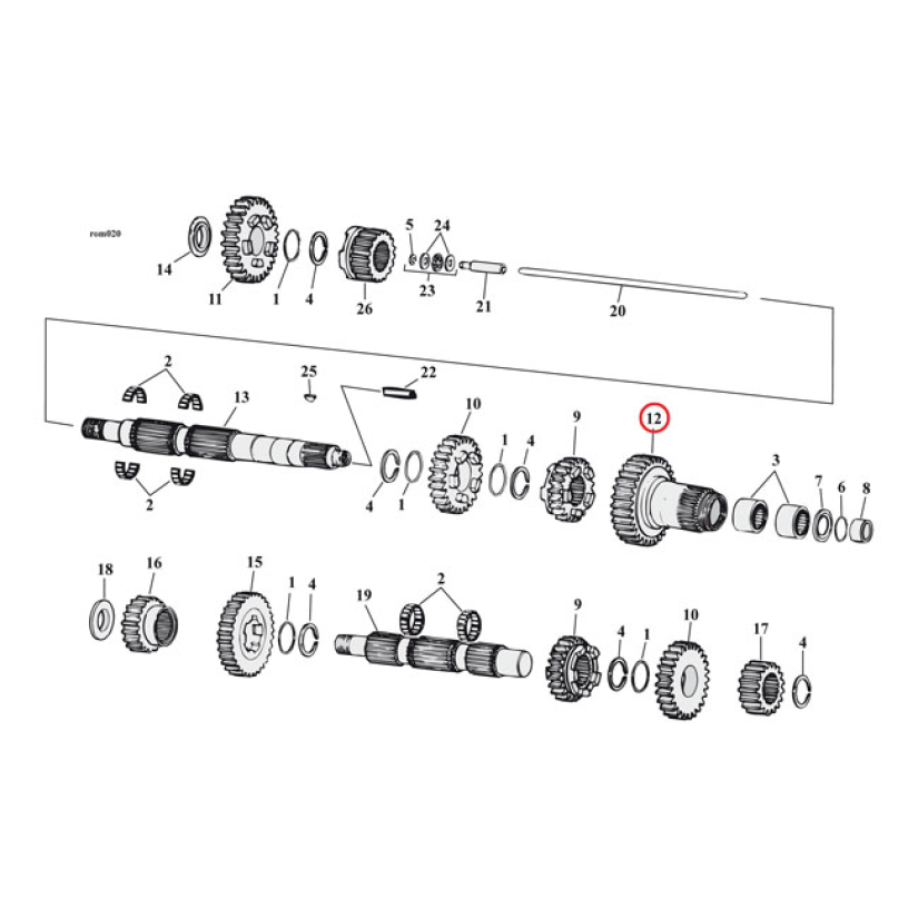 ANDREWS GEAR, 5TH MAINSHAFT 503639