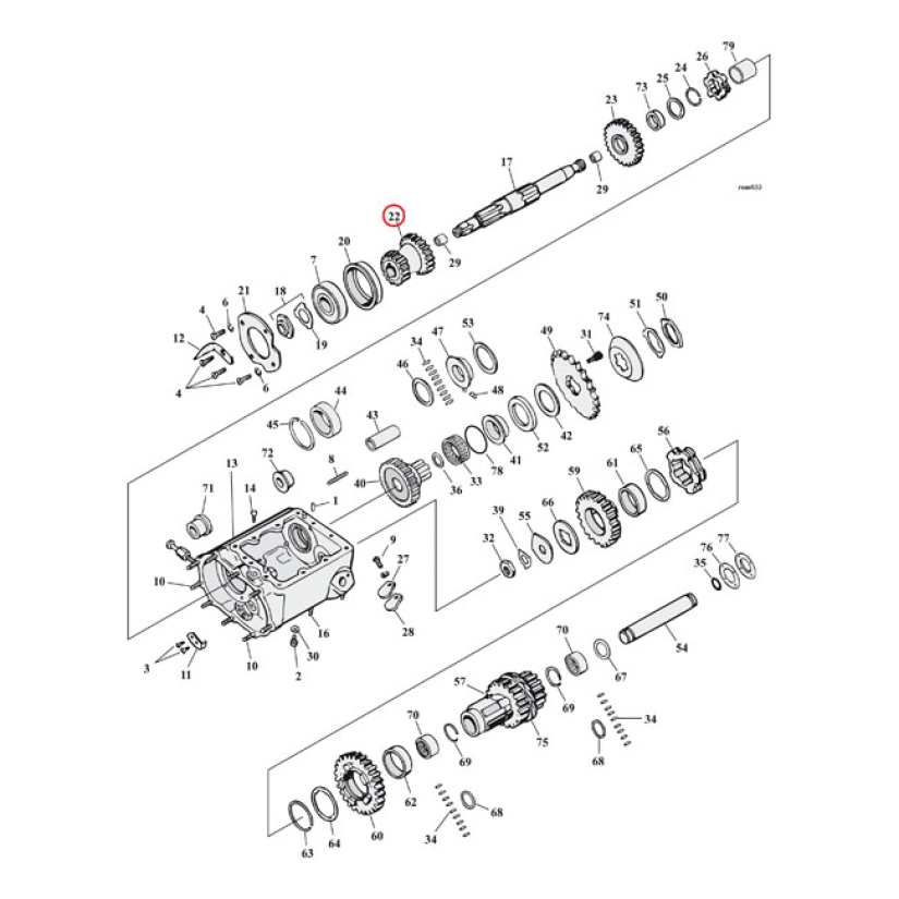 ANDREWS 3.00 STD RATIO 1ST GEAR SET 503645