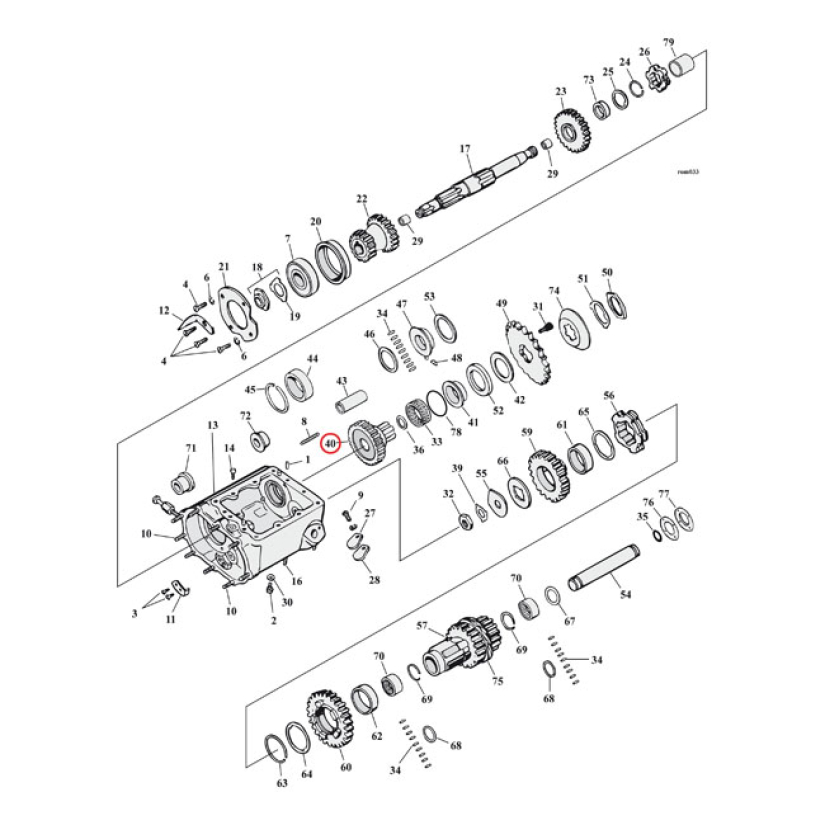 ANDREWS MAINDRIVE GEAR 503755