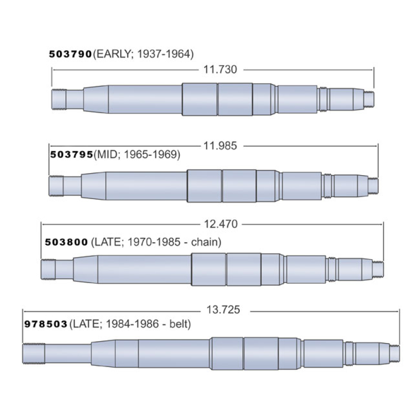 ANDREWS MAINSHAFT 36-64 BT 4SPD 503790