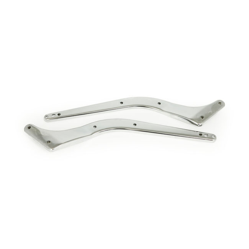 FENDER STRUTS, CHROME STOCK STYLE REPRODUCTION REPLACEMENT FENDER SUPP 504027