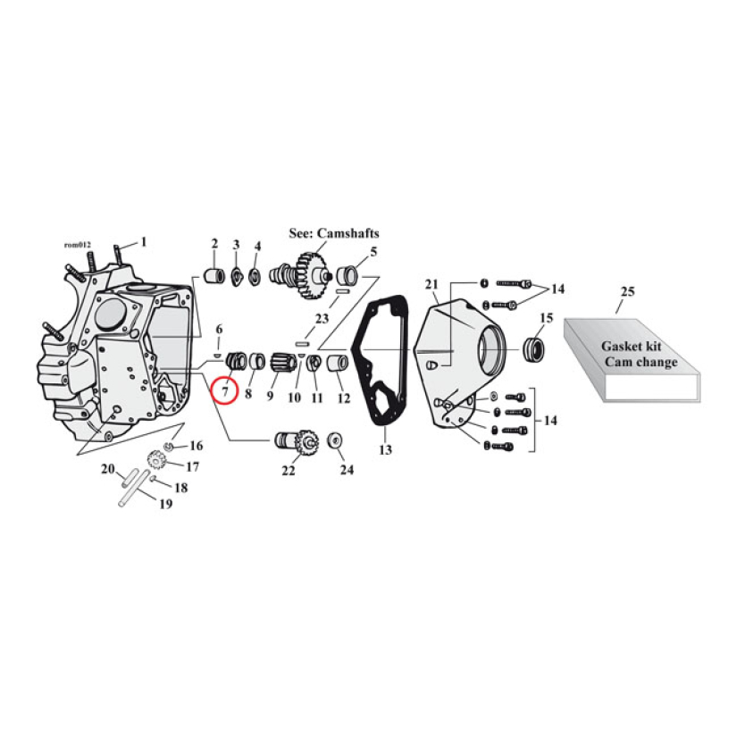 DRIVE GEAR, OIL PUMP. 6 TOOTH 504235