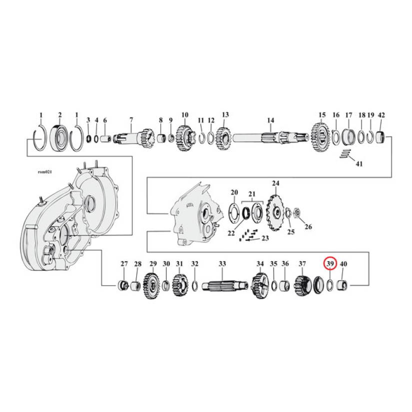 THRUST WASHER C-SHAFT 1ST GEAR .035 INCH 504750