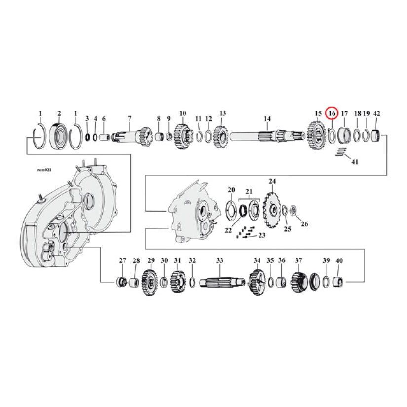 THRUST WASHER MAINSHAFT, RIGHT .055 INCH 504820