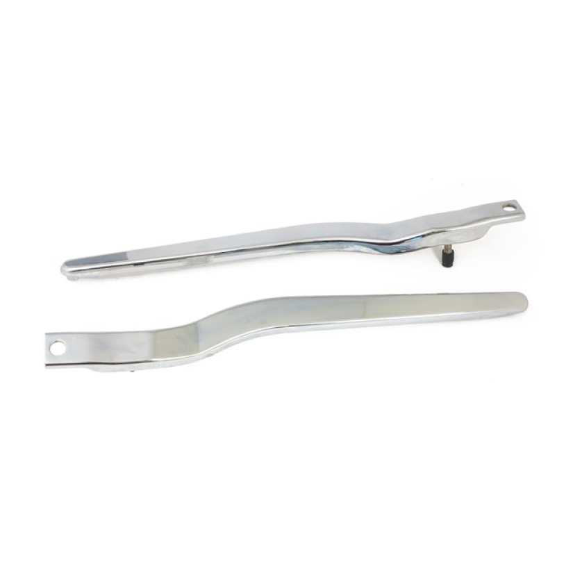 58-84 FL FENDER STRUTS. CHROME SMOOTH VERSION; WITH INTERNAL MOUNTING. 505025