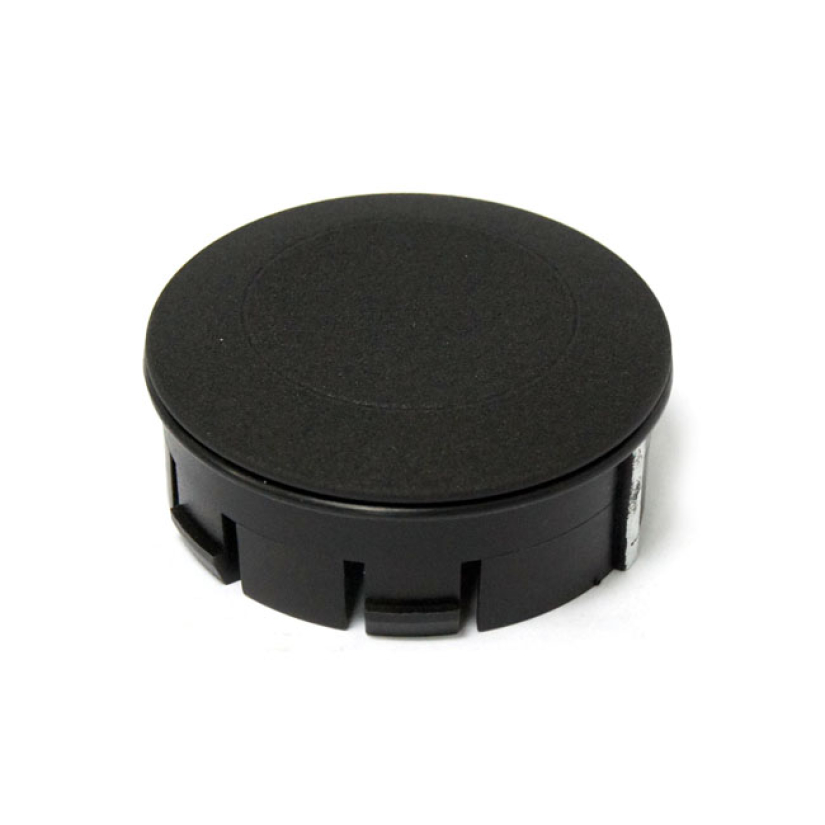 GASCAP DUMMY -POP-UP- BLACK WRINKLE; NON VENTED; LEFT SIDE; 60MM DIAME 505107