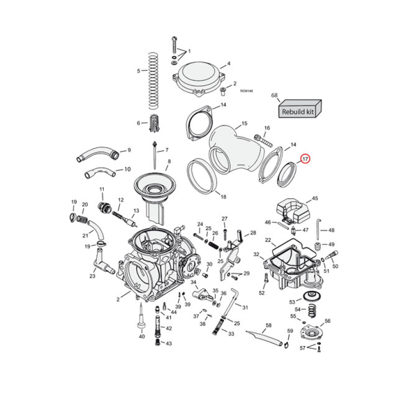 INTAKE SEAL, MANIFOLD. S&S HEADS 507622