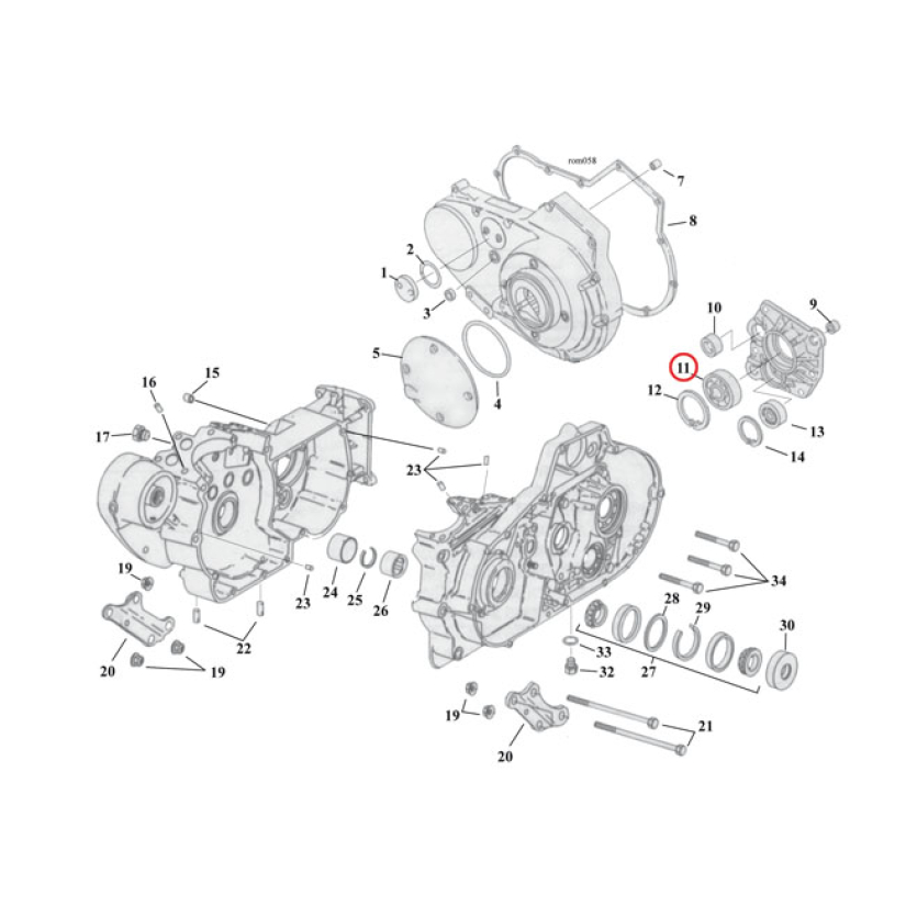 LAAKERI, PÄÄAKSELILLE - BEARING, MAINSHAFT TRANSM. 507696