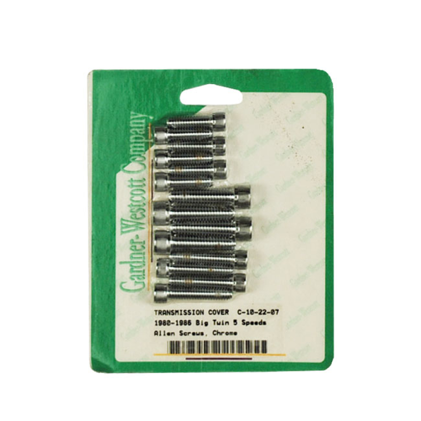 GW, TRANSMISSION SIDE COVER SCREW KIT. CHROME ALLEN HEAD USED TO INSTA 507713