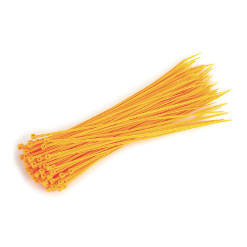 MCS, CABLE STRAPS. 11.5" (29CM). YELLOW QUALITY NYLON CABLE STRAPS; CA 508486