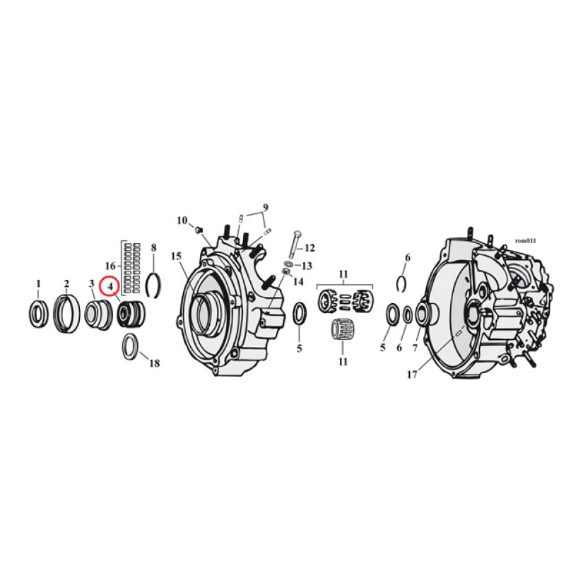 LAAKERI VETOP.TIMKEN BT 1955-68 - BEARING, SPROCKET SHAFT 508955