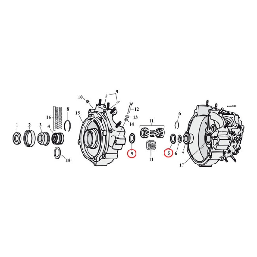 THRUST WASHER, PINION SHAFT BEARING 509010