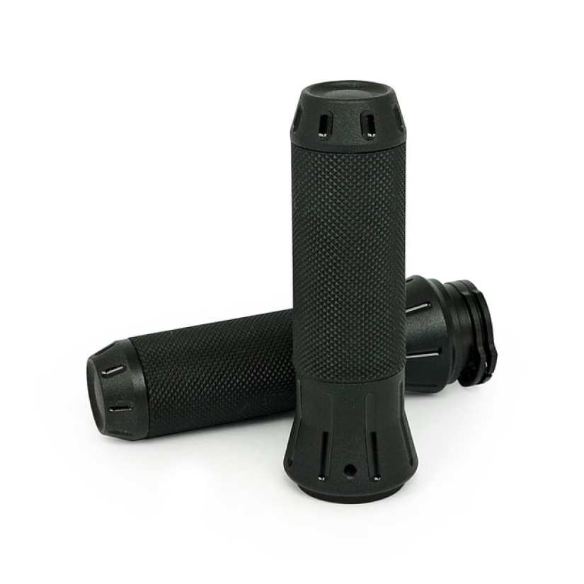 COBRA, BILLET ALUMINUM GRIPS. BLACK STEALTH TONE BLACK. CNC MACHINED A 509033
