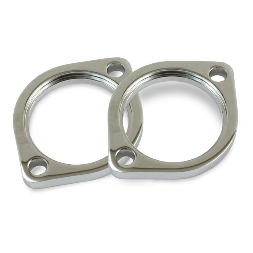 FLANGE, EXH PIPE. CHROME. EARLY STYLE 509465