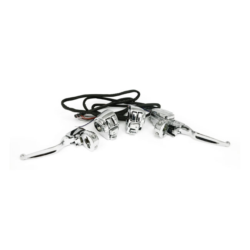 HANDLEBAR CONTROL KIT CHROME CHROME PLATED OEM STYLE HANDLEBAR CONTROL 509517