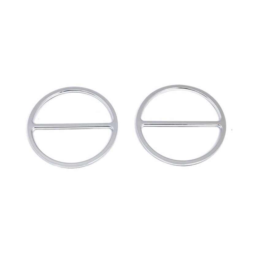 SPEAKER TRIM COVER, FRONT. CHROME ABS PLASTIC. FRONT SPEAKER TRIM COVE 510202