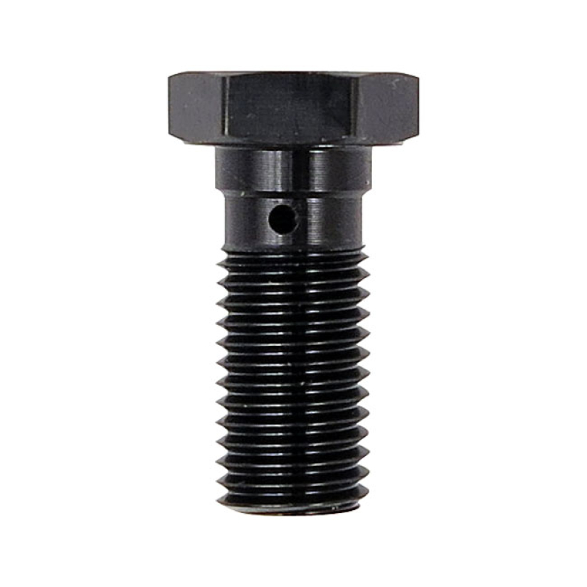 TRW BANJO BOLT BLACK ANODIZED M10X1.25 LENGTH 23MM BELOW HEADTHIS COME 510463