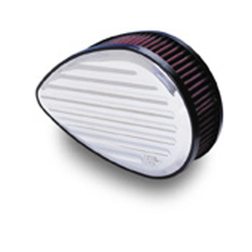 K&N, BILLET AIR CLEANER ASSEMBLY. TEARDROP GROOVED MACHINED FROM BILLE 510561