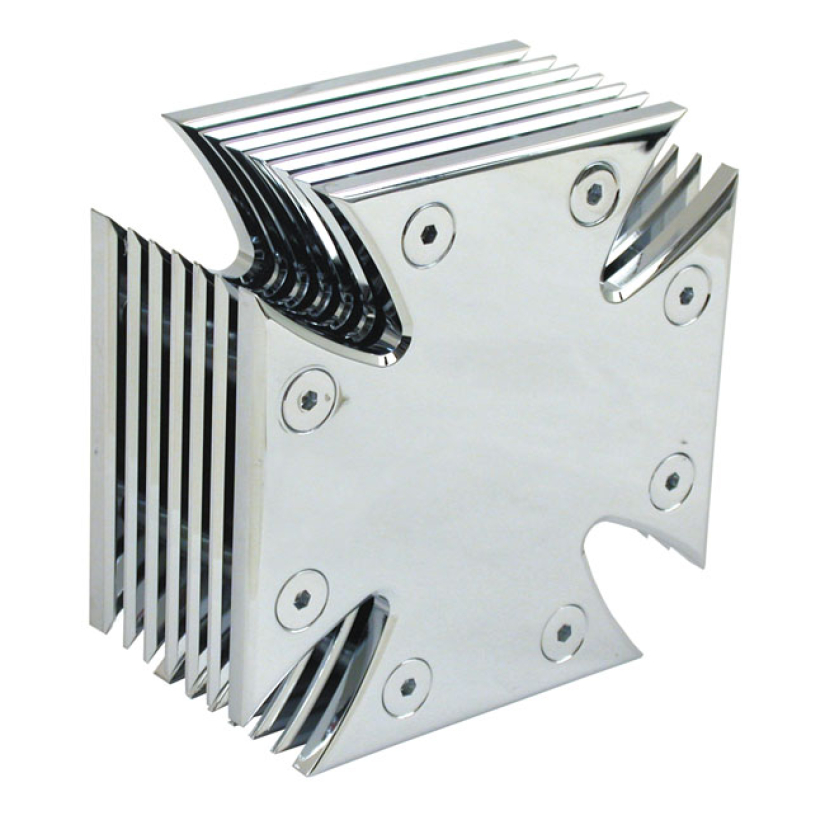 MATESE CROSS, BILLET AIR CLEANER ASSEMBLY CHROME PLATED BILLET ALUMINU 510573