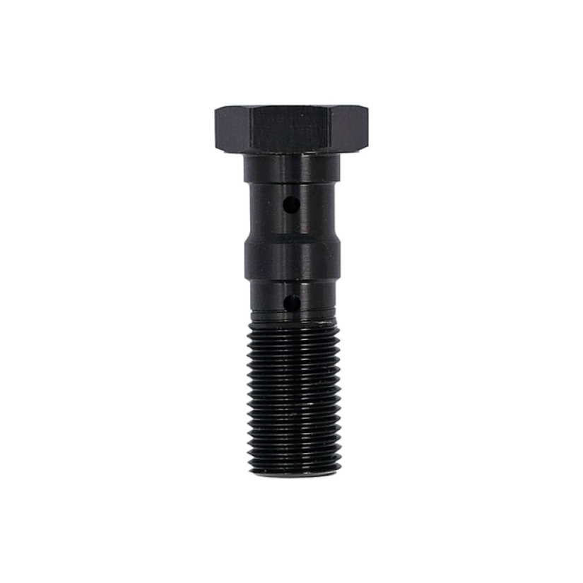TRW DOUBLE BANJO BOLT BLACK ANODIZED M10X1.00 LENGTH 33MM BELOW HEADTH 510622