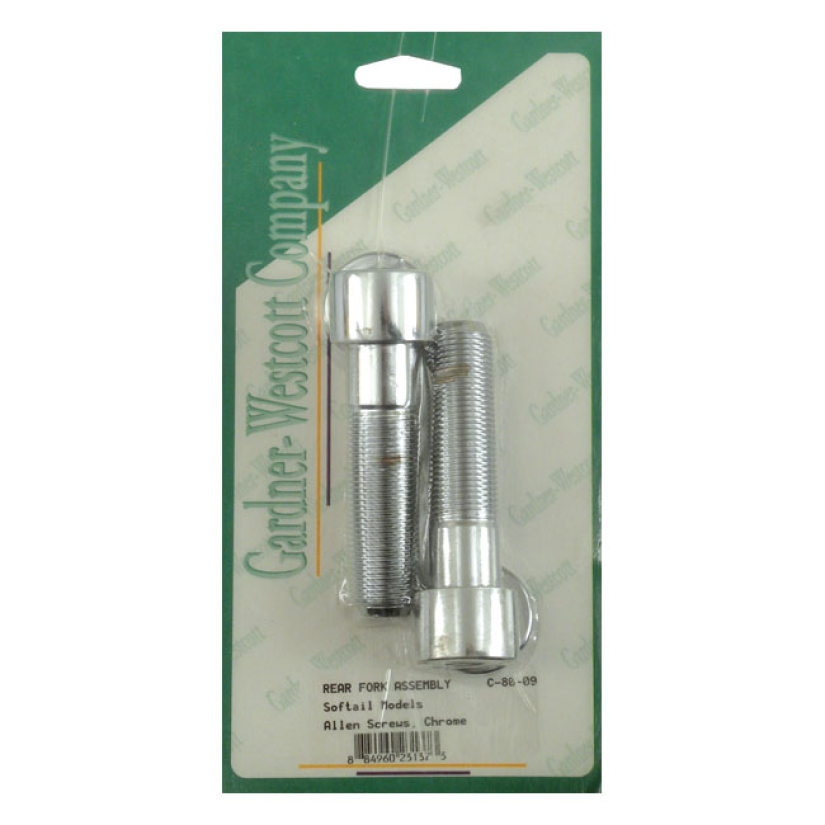 GARDNER-WESTCOTT, SOFTAIL SWINGARM BOLT KIT CHROME. ALLEN HEAD. OEM RE 510830