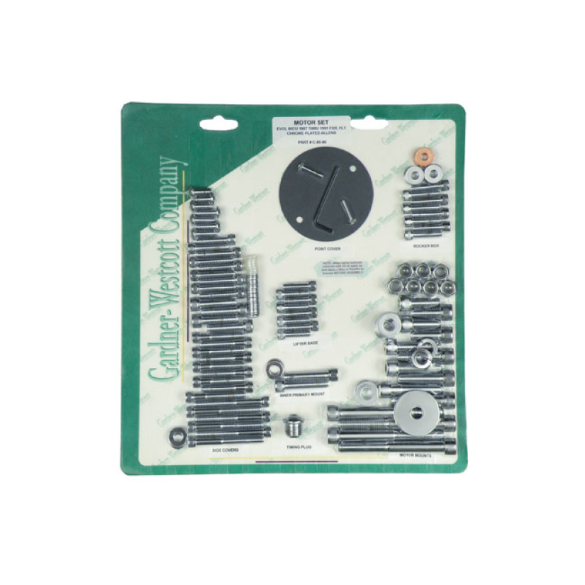 MOTOR SCREW SET, CHROME ALLEN 510845