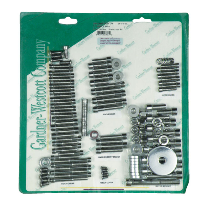 GW MOTOR SCREW SET, POLISHED SS ALLEN 510859