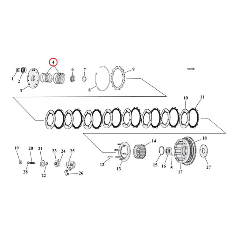 CLUTCH SPRING, HEAVY-DUTY 512182