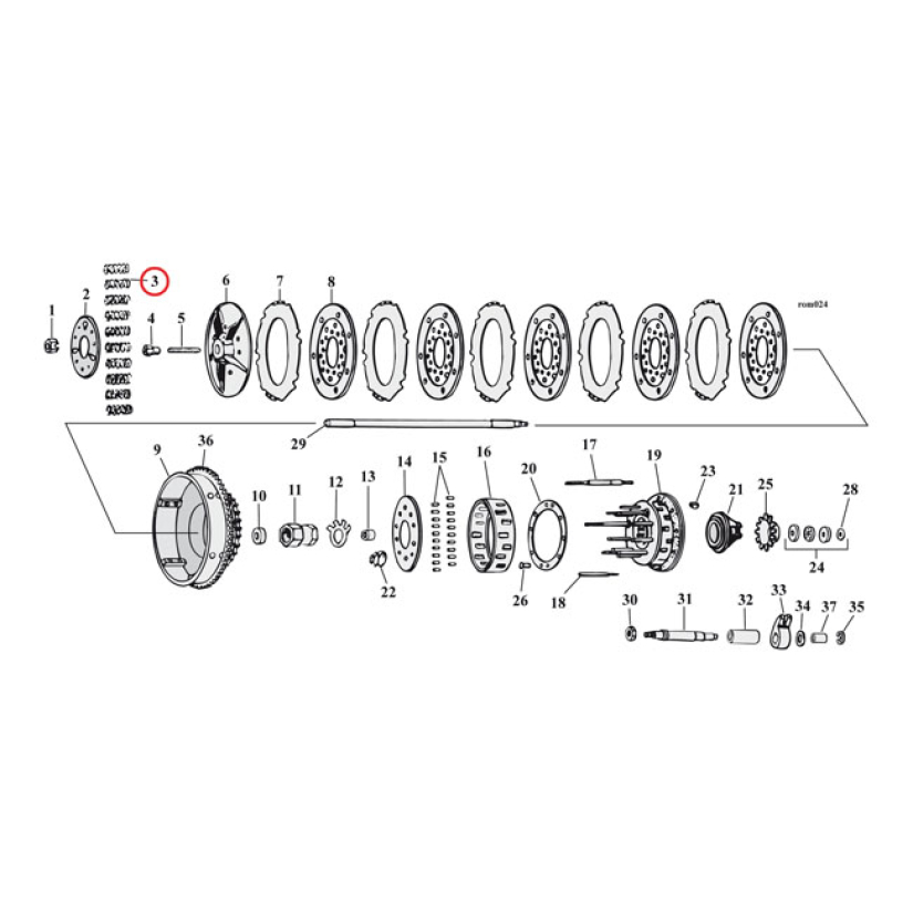 KYTKINJOUSET 4-SP. BARNETT HEAVY-DUTY CLUTCH SPRING SET 512196