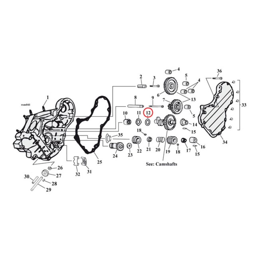 NOKKA-AKSELIN SHIMMI, THRUST WASHER, CAMSHAFT .050 INCH 512520