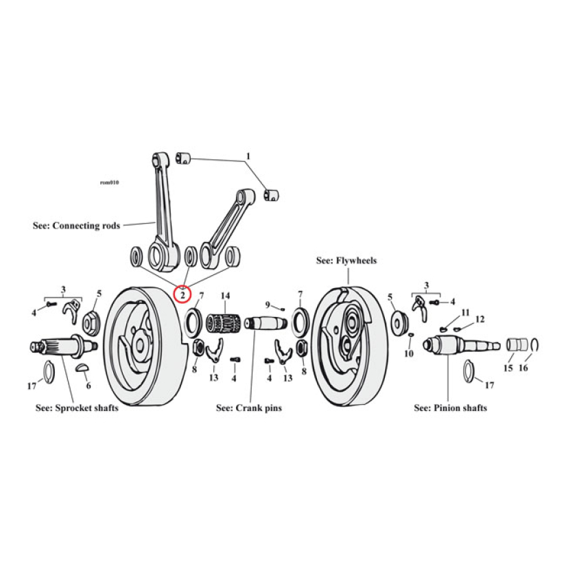 JIMS, CONNECTING ROD RACE SET 512571
