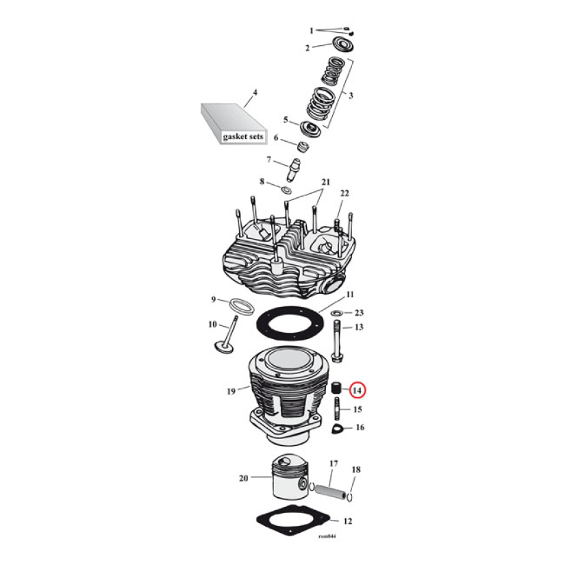 COLONY, CYL BASE NUT KIT 513145