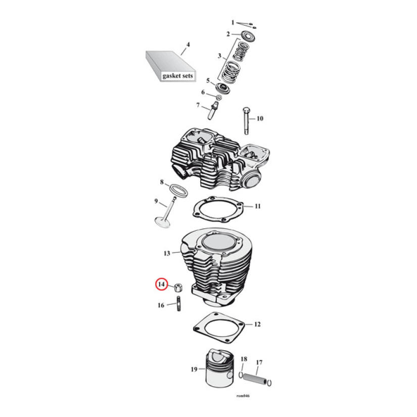GW CYL BASE NUT KIT, ACORN 513280