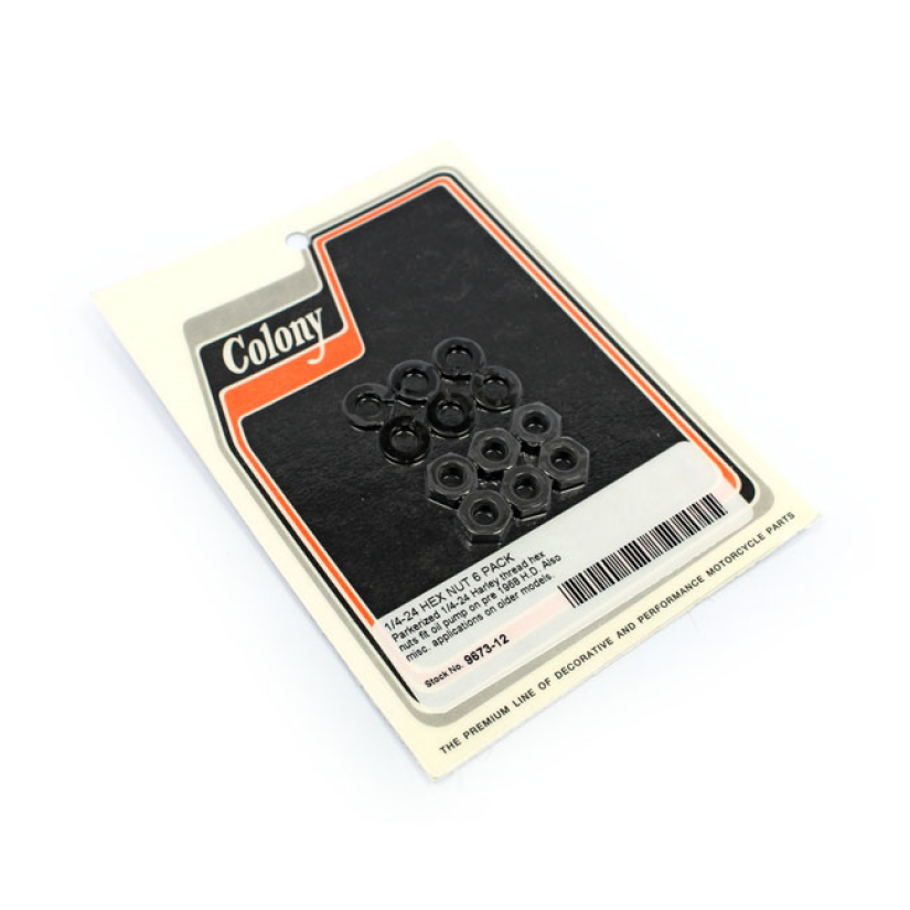 COLONY OIL PUMP MOUNT KIT, OEM STYLE BLACK PARKERIZED; NUT & WASHERS; 513292