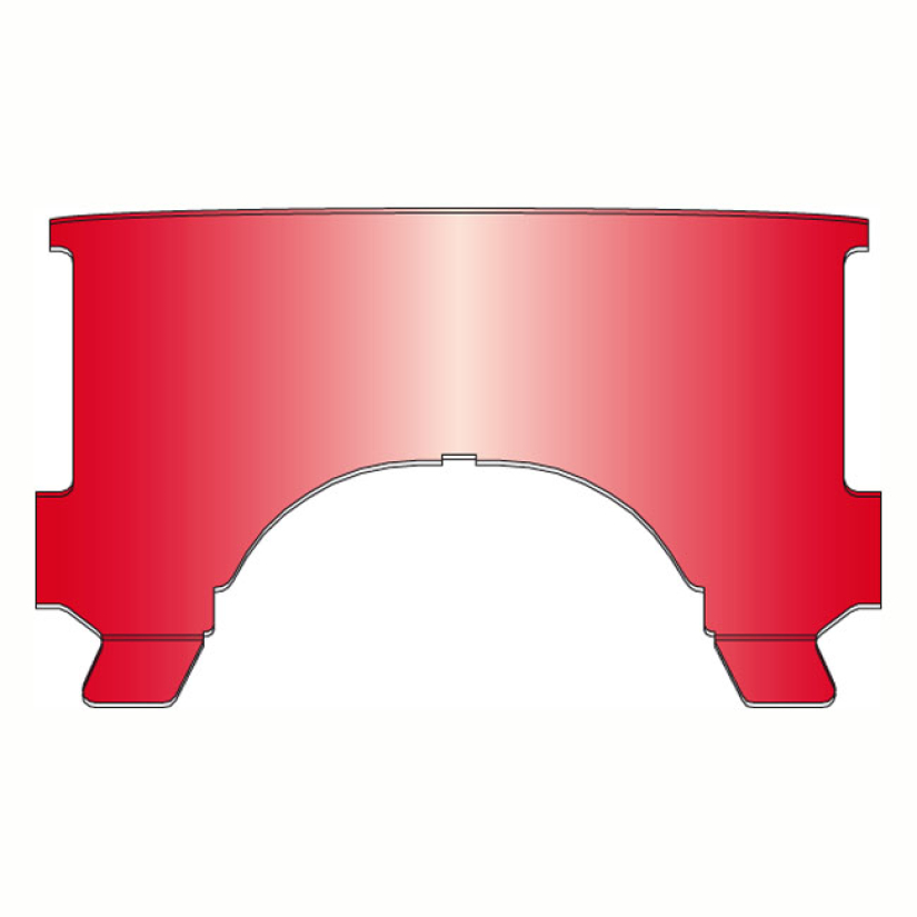 NATIONAL CYCLE, REPL. ADJ. LOWER WINDOW (STYLE B). RED EARLY STYLE NOT 513676