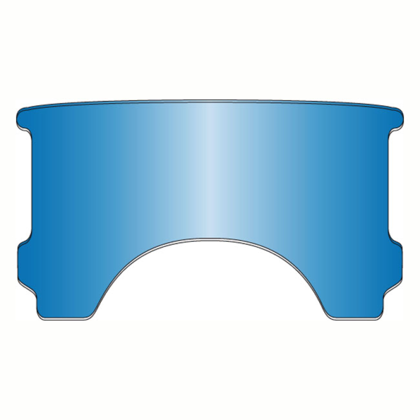 NATIONAL CYCLE, REPL. ADJ. LOWER WINDOW (STYLE C). BLUE OPTIONAL NOTCH 513682