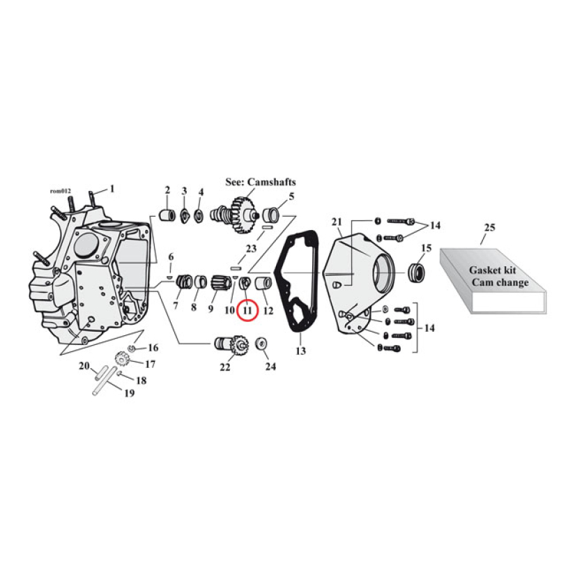 NUT, PINION SHAFT GEARS 513930
