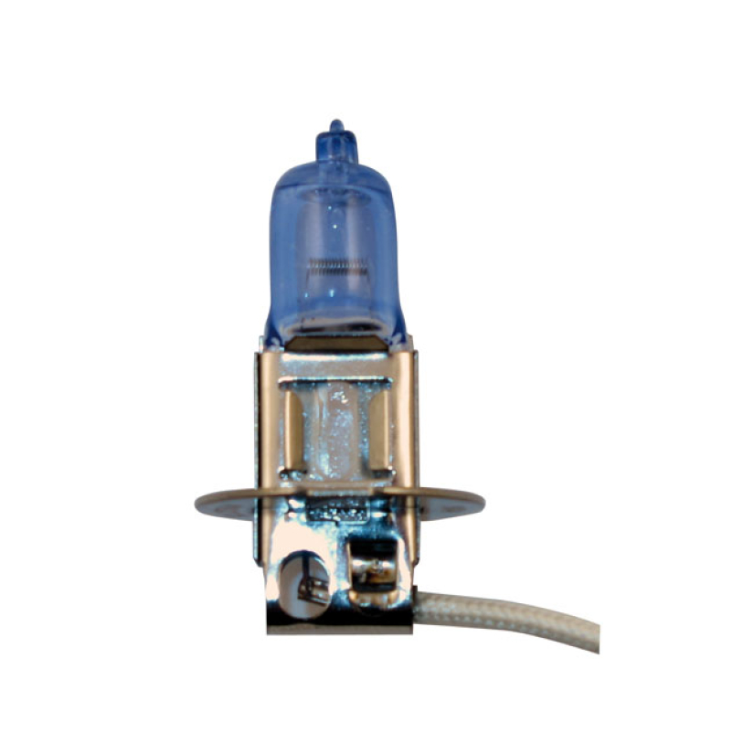 H3 HALOGEN BULB. 12V 55W, SUPER WHITE - SINGLE BEAM - PK22S BASE - 35W 514003