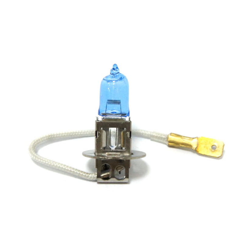 H3 HALOGEN BULB. 12V 100W. SUPER WHITE - SINGLE BEAM - PK22S BASE - 35 514004