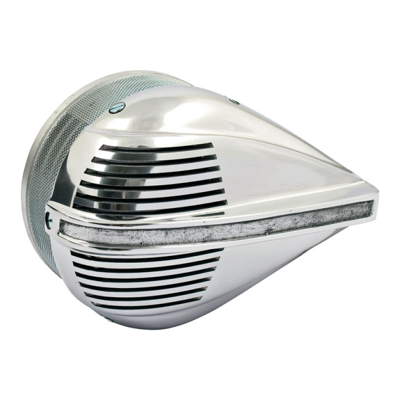 ''SIREN'' AIR CLEANER HOUSING, TEARDROP STYLE POLISHED ALUMINUM. FLAT 514007