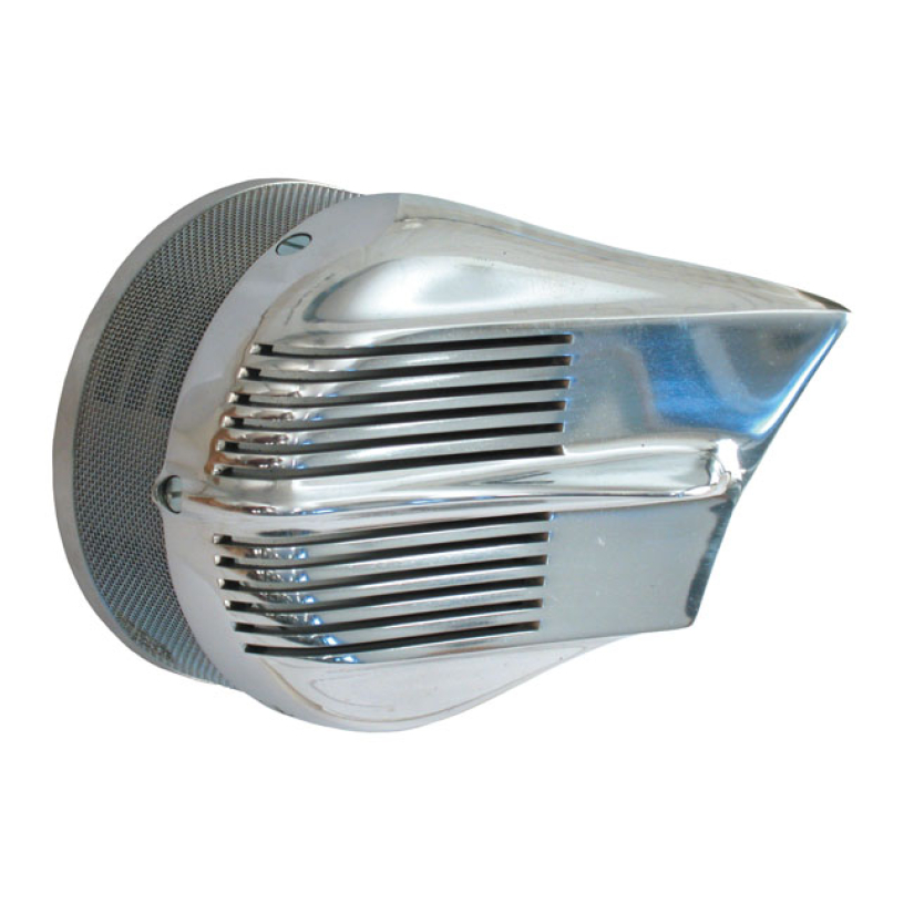 ''SIREN'' AIR CLEANER HOUSING, STERLING STYLE POLISHED ALUMINUM. FLAT 514008