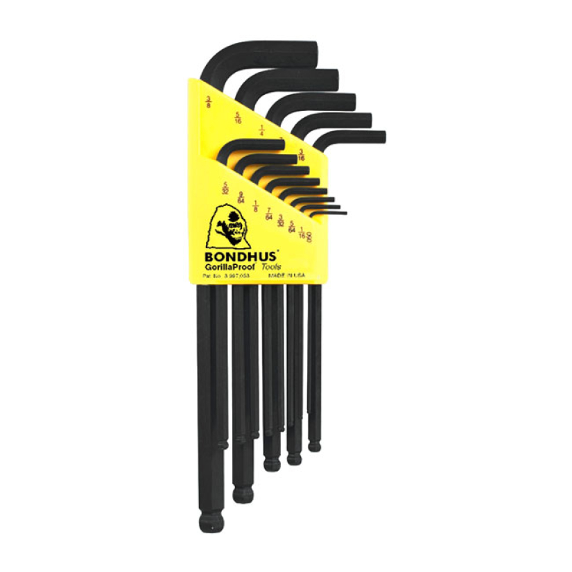 ALLEN/BALL - WRENCH SET. USA SIZES 514052