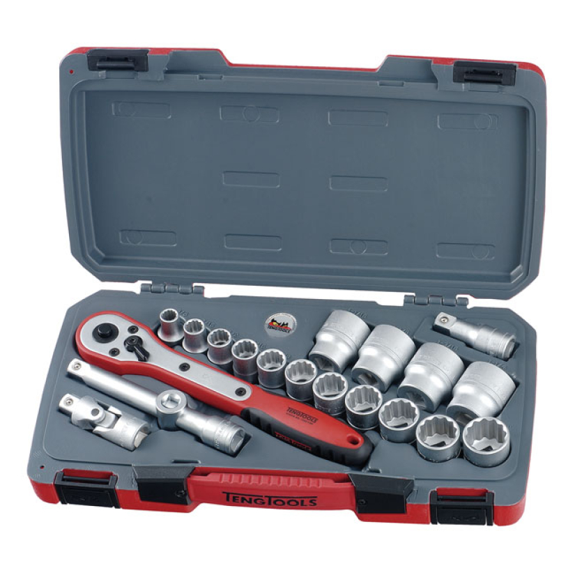 TENG TOOLS, 1/2" SOCKET WRENCH SET. US 21PC 514061