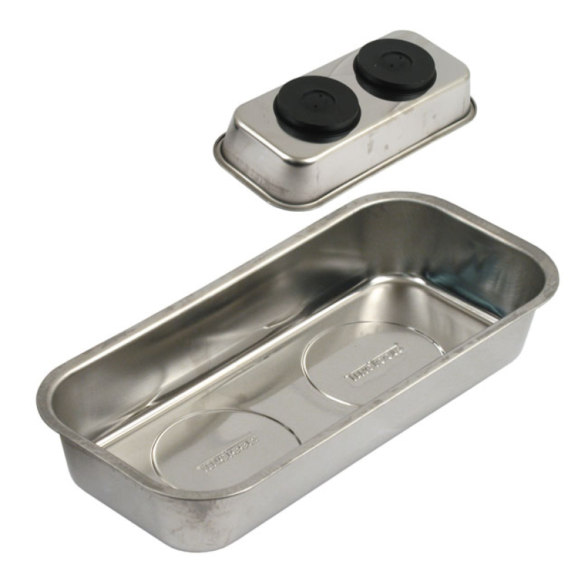 TENG TOOLS, STAINLESS MAGNETIC TRAY. SQUARE POLISHED STAINLESS. 31.5CM 514189